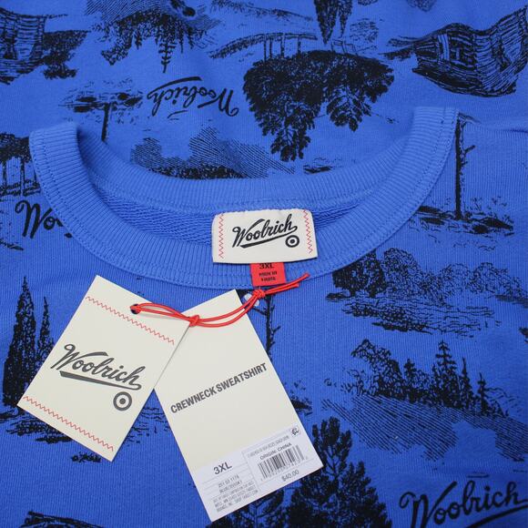 NEW 3XL Woolrich x Target Toile Print Pullover Sweatshirt Outdoor - Picture 8 of 10